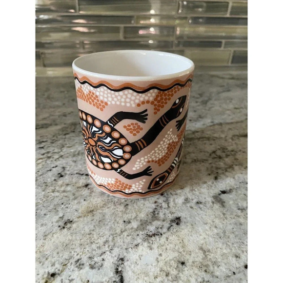 Australian Geographic Coffee 12oz Tea Mug Baribunma “Turtle Dreaming” Pam Hall - Picture 6 of 11
